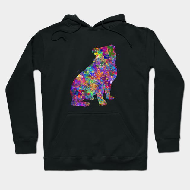 English Bulldog Puppy Hoodie by Yahya Art